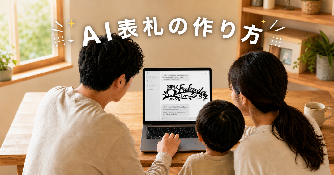AIで表札デザインを作る方法｜Gemini・ChatGPTの使い方とプロンプト例10選