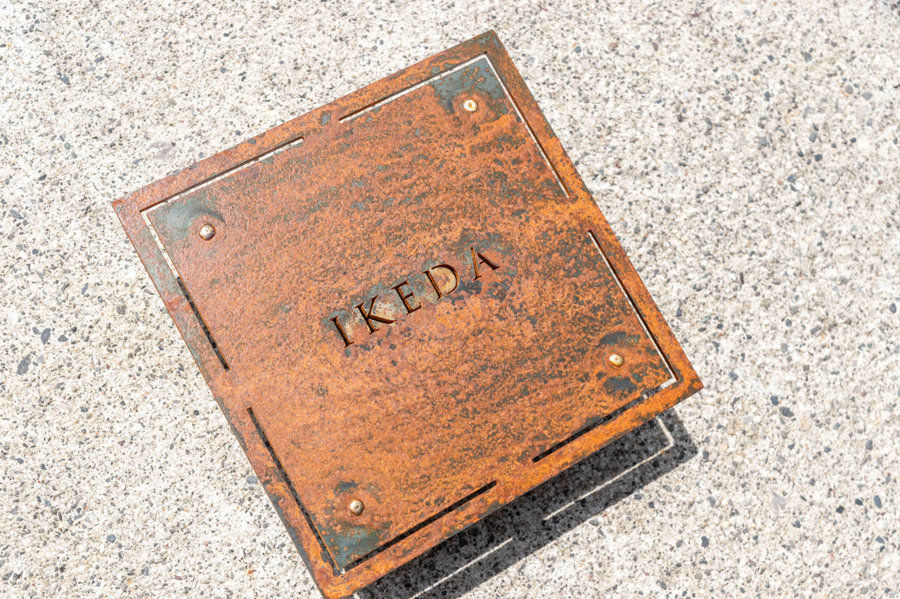 サビ鉄板表札【錆彩-2】アイアンプレート｜さび｜インダストリアル