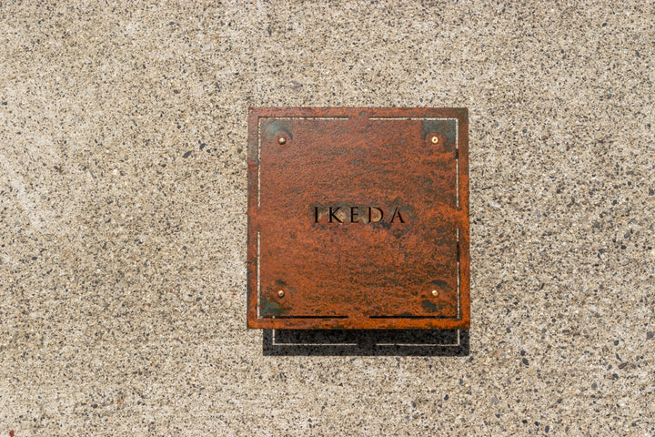 サビ鉄板表札【錆彩-2】アイアンプレート｜さび｜インダストリアル｜個性的｜オーダーメイド