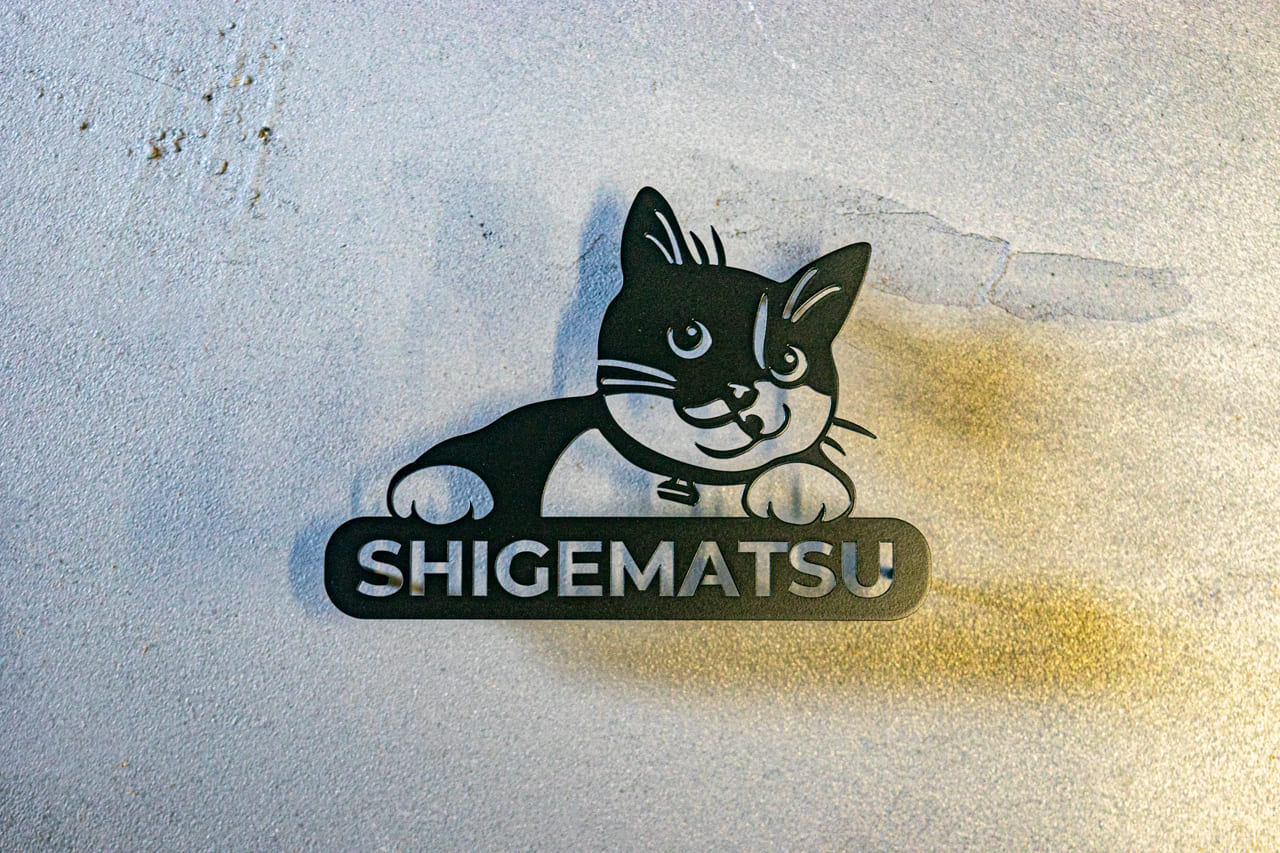 愛猫の写真で作る猫の表札【Nekoko 03】オーダーメイド ステンレス製