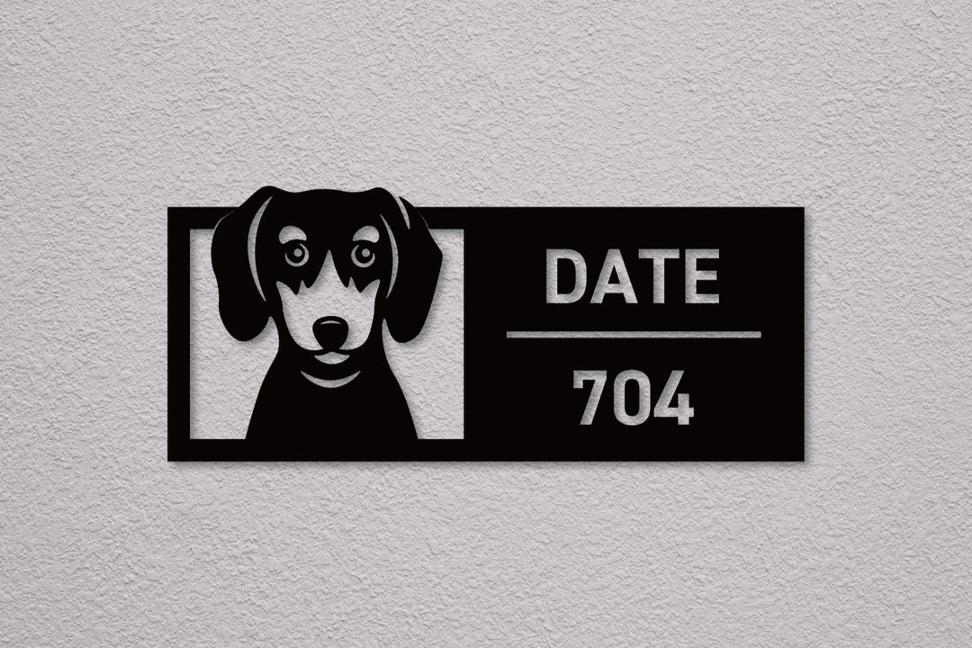 かわいい犬の表札【Inumo】オーダーメイド｜選べる犬種｜ステンレス