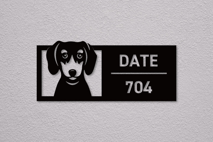 かわいい犬の表札【Inumo】オーダーメイド｜選べる犬種｜ステンレス