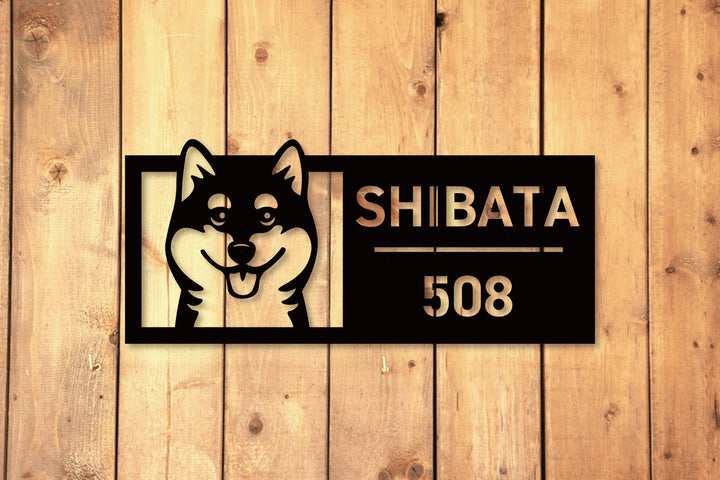 かわいい犬の表札【Inumo】オーダーメイド｜選べる犬種｜ステンレス