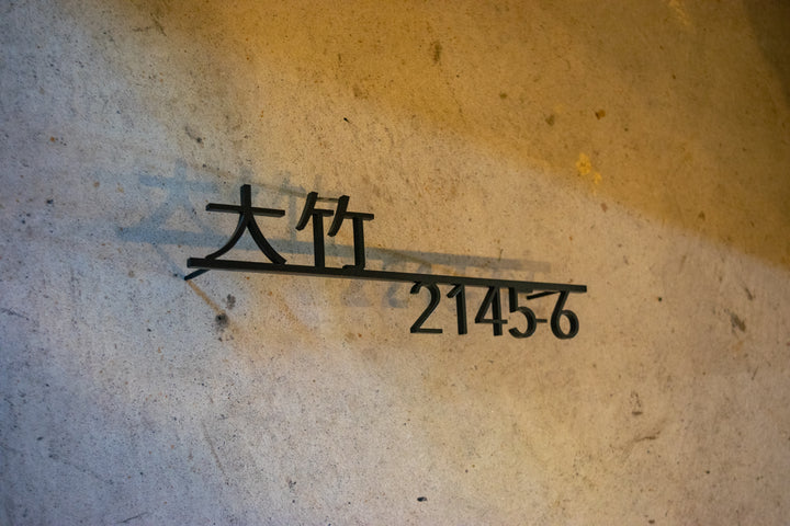 漢字ステンレス表札【晴名】アルファベット・番地追加可能｜切り文字｜屋外設置OK｜新築玄関におすすめ