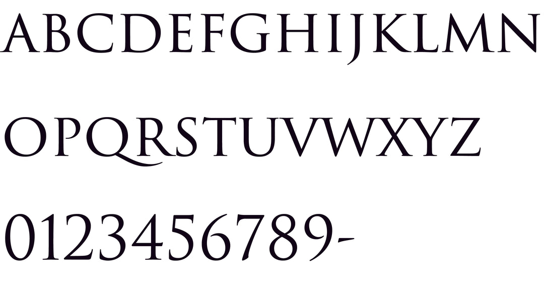 ステンレス表札【TRAJAN】切り文字｜オーダーメイド｜選べるカラー