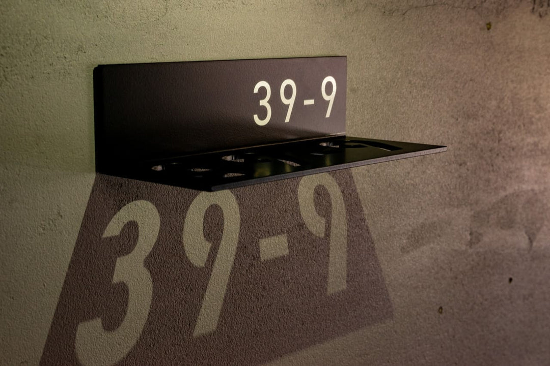 影を映し出す表札【Shadow】オーダーメイド｜番地表札｜ハウスナンバー｜個性的｜ライトアップ
