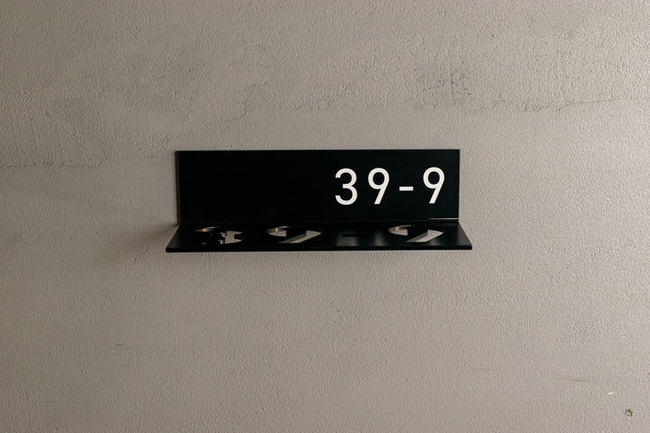 影を映し出す表札【Shadow】オーダーメイド｜番地表札｜ハウスナンバー｜個性的｜ライトアップ